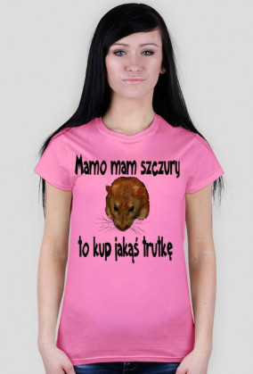Koszulka Damska Mamo mam szczury