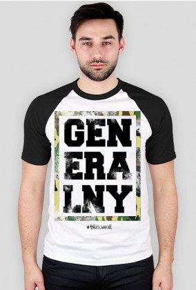 #GENERALNY - T-Shirt Męski Czarny