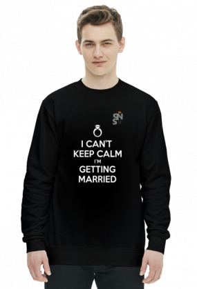 bluza z nadrukiem polish cant calm II