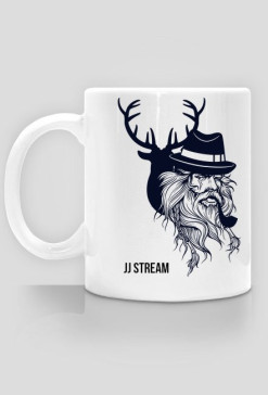 Kubek z Napisem JJ Stream i Grafiką