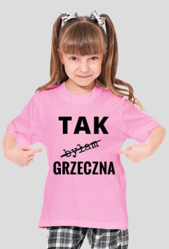 Koszulka Dziewczęca - Tak, byłam grzeczna