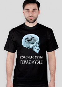 Koszulka z czaszką i rowerem