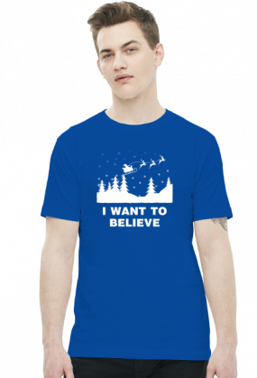 Koszulka Mikołaj I want to believe