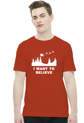 Koszulka Mikołaj I want to believe