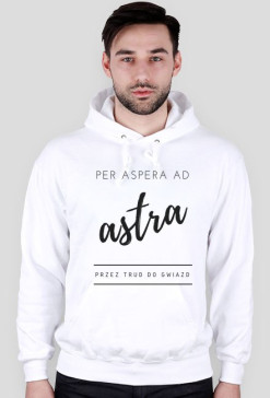 Bluza "Per aspera ad astra - przez trud do gwiazd" - biała