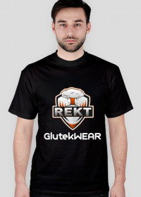 Czarna koszulka REKT - GlutekWEAR
