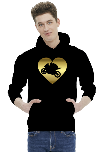 Motoserce gold - bluza motocyklowa