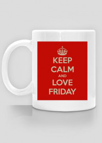 kubek KEEP CALM AND LOVE FRIDAY