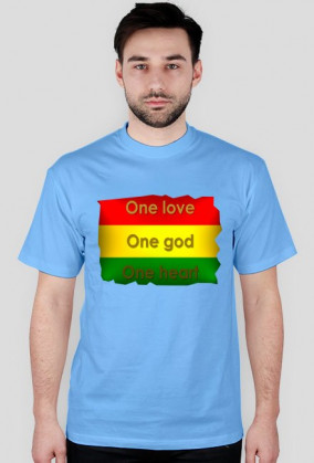Reggae koszulka męska "One love"