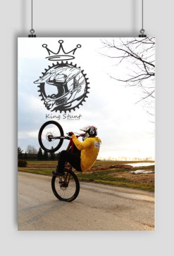 Plakat z grafiką KING STUNT