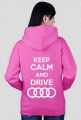 Bluza rozpinana z kapturem "KEEP CALM AND DRIVE AUDI"