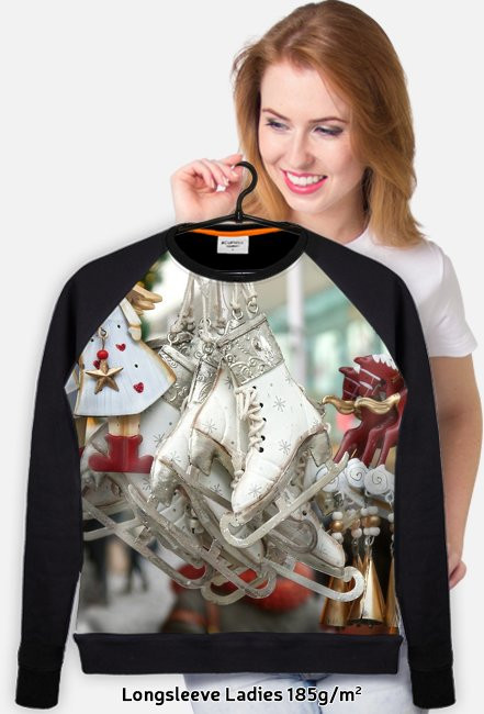 Lekka świąteczna bluza łyżwy
