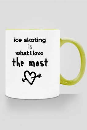 Kubek z kolorowym uszkiem Ice Skating