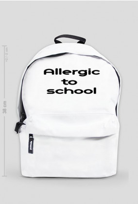 Plecak Allergic to school
