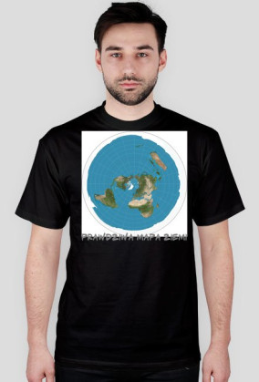 mapa płaskiej ziemi