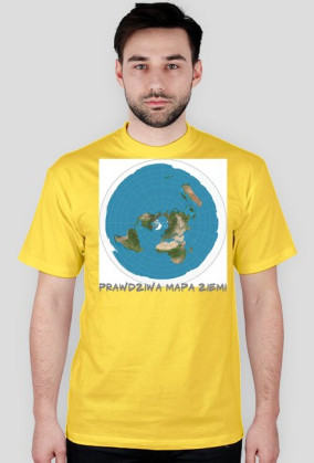 mapa płaskiej ziemi