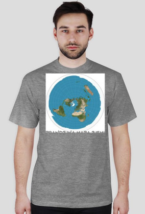 mapa płaskiej ziemi