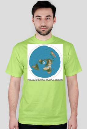 mapa płaskiej ziemi