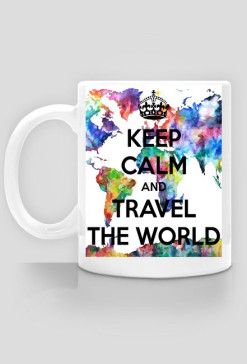 kubek keep calm and travel the world