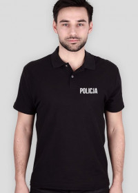 Koszulka polo - Policja czarna