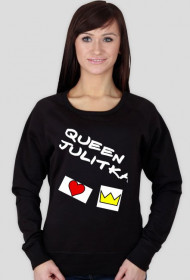 BLUZA Z NAPISEM-QUEEN JULITKA