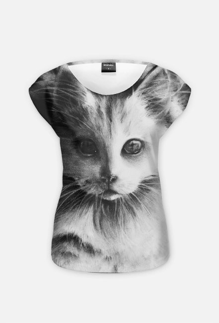 Koszulka damska - koci portret