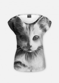 Koszulka damska - koci portret