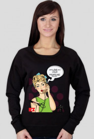 "Zmierz DWA razy. Przetnij. Sprawdź. ... PRZEKLNIJ. Powtórz." - bluza wiosna/lato