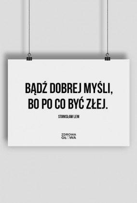 DOBRA MYŚL - plakat poziomy