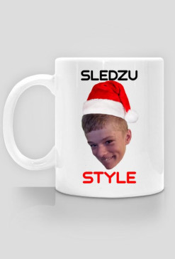 FAJNY KUBEK ZE ŚLEDZIEM NA ŚWIĘTA