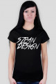 SZPAN DESIGN - KOSZULKA DAMSKA (CZARNA)
