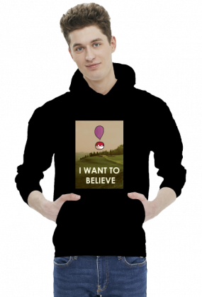 Polandball I want to believe Bluza z kapturem