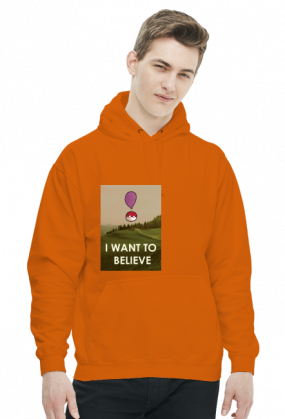 Polandball I want to believe Bluza z kapturem
