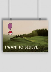 I want to believe Polandball Plakat A2 Poziom