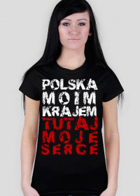 Koszulka damska Polska Moim Krajem