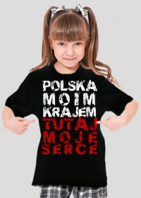 Koszulka dziewczęca Polska Moim Krajem