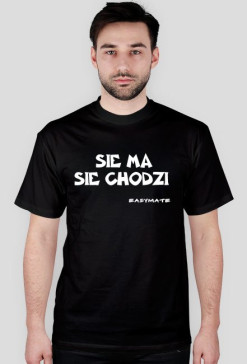 Męska koszulka "sie ma sie chodzi"-EasyMate