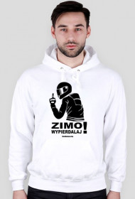 ZIMOWA bluza z kapturem (biała lub szara)