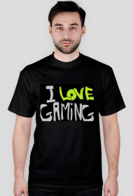 KOSZULKA CZARNA: I LOVE GAMINIG