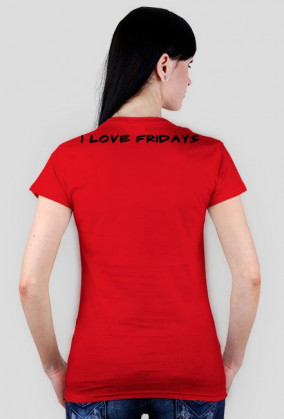 Damska koszulka "i hate mondays i love fridays"-EasyMate