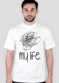 Koszulka my life. biała