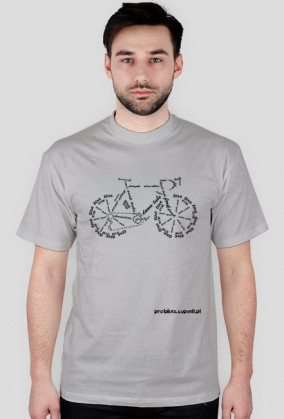 texted bike shirt