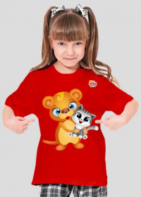 Tishi z kotkiem - koszulka dla dzieci