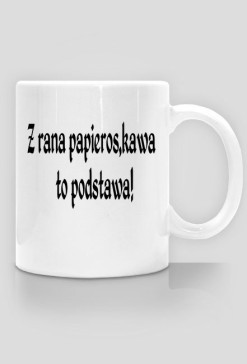 Kubek "papieros,kawa"