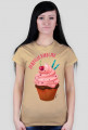 T-shirt Damski - Zajebista babeczka