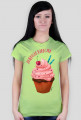 T-shirt Damski - Zajebista babeczka