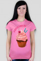 T-shirt Damski - Zajebista babeczka