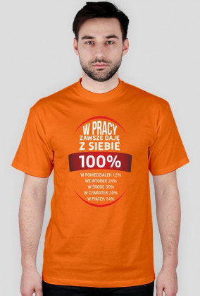 w pracy zawsze daje z siebie 100%