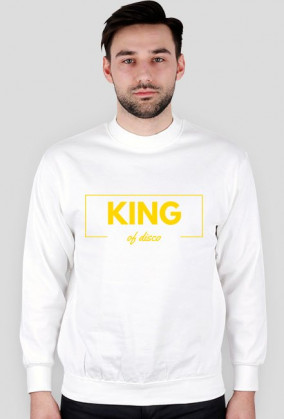 Bluza Męska - King of disco (złoty)