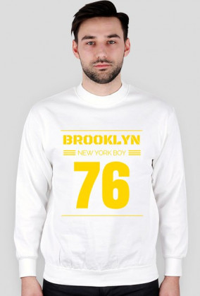 Bluza Męska - Brooklyn New York Boy 76 (złoty)
